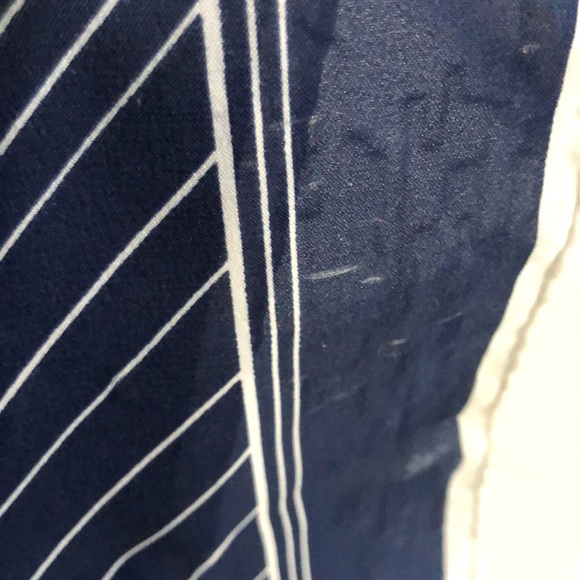 VTG Robinson Golluber Patchwork square scarf Blue White - Picture 7 of 10